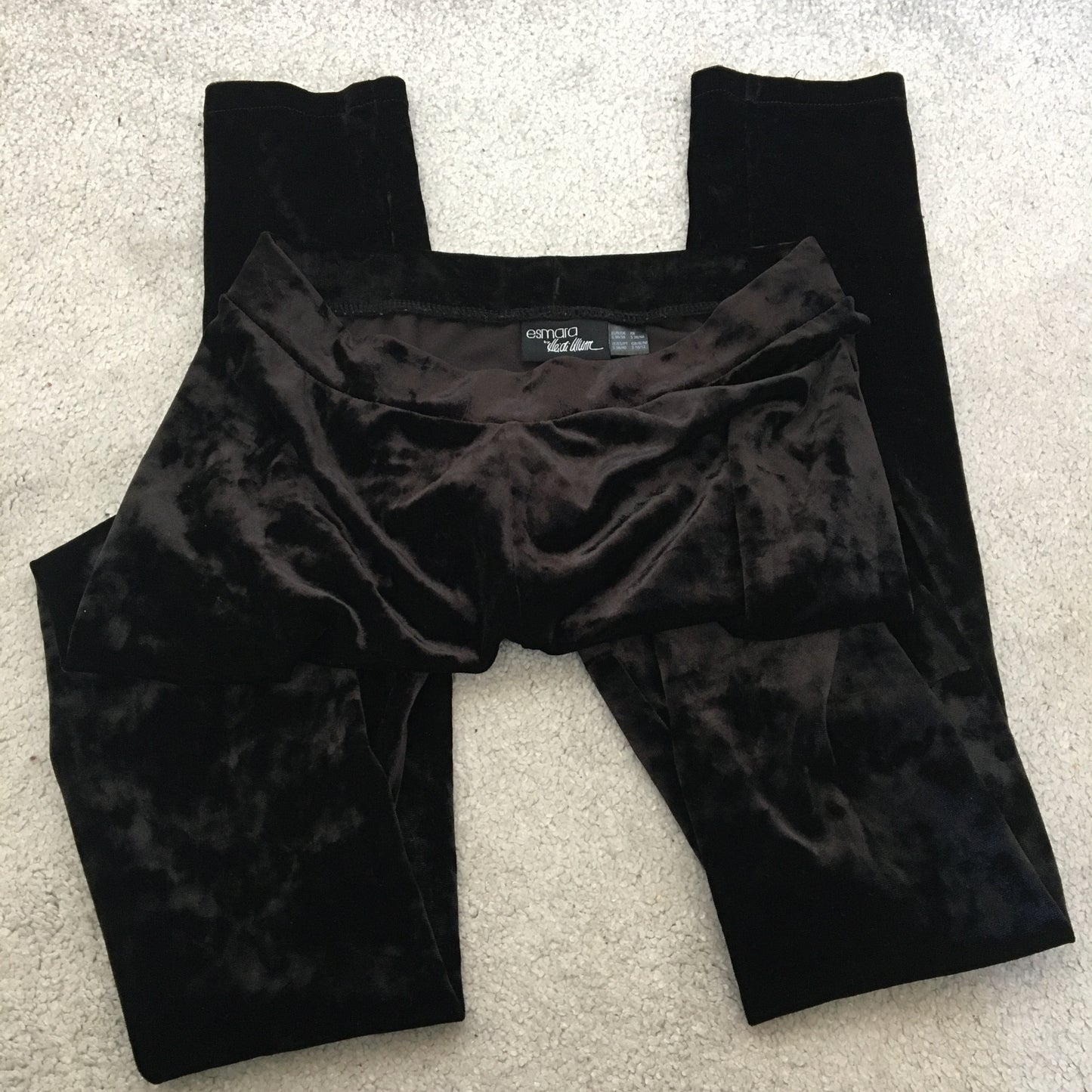 Esmara black velvet preloved punk goth leggings, size small – Dominant Punk